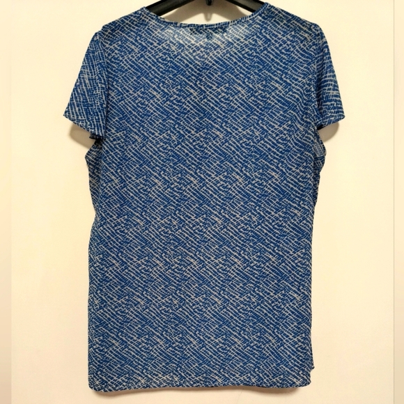 (5X$20) Blue Patterned Women's Blouse / Size 2X - Picture 7 of 8